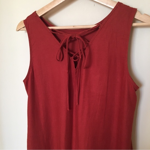 NWOT Uniqlo Linen Blend Sleeveless Dress - Picture 4 of 5